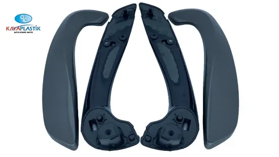 Kapı iç kolçak komple takım r-l füme fluence-megane 3 Kaya plastık 809540287R/ 809602788R resmi