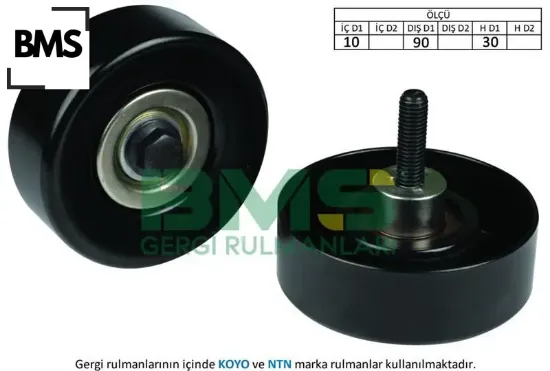 Alternatör gergi rulmanı fıesta 1.8dı 00- -focus 1.8tdcı-1.8dı-1.8tddı 98-04 -tourneo connect 1.8d Bms 98FF19A216BB/ 98FF19A216BD/ 1118677 resmi