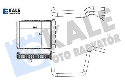 Kalorıfer radyatoru focus ııı 11>18 tourneo connect 1.5-1.6 tdci 14> Kale radyatör BV6N18B539AA/ 5166610 resmi