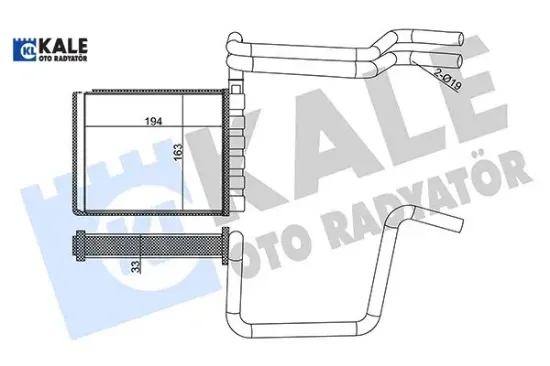 Kalorıfer radyatoru focus ııı 11>18 tourneo connect 1.5-1.6 tdci 14> Kale radyatör BV6N18B539AA/ 5166610 resmi