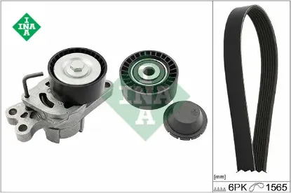 Alternatör v kayış gergi kiti partner 96- -p206 00- -berlıngo 96- -xsara 97-05 1.4-1.4 16v Ina 1611282080/ 5751.A2/ 9684015280 resmi