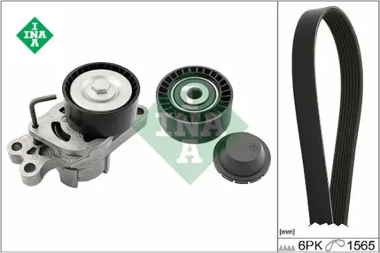 Alternatör v kayış gergi kiti partner 96- -p206 00- -berlıngo 96- -xsara 97-05 1.4-1.4 16v Ina 1611282080/ 5751.A2/ 9684015280 resmi