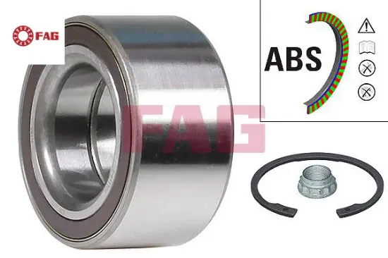 Teker rulmanı arka bmw f20 f21 f22 f23 f30 f80 f31 f32 f82 f33 f83 f36 Fag 33416792356 resmi
