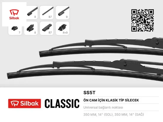 Silecek süpürgesi 340mm m124-serce-skoda-anadol-as250-400-900-bmc tm135-140 Sılbak resmi