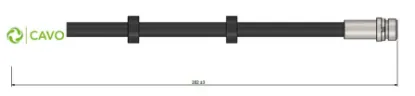 Fren hortumu arka sağ-sol ford fıesta 08 >b-max 12 > Cavo 1554797/ 1718850/ 1788439/ 8V512282AA resmi