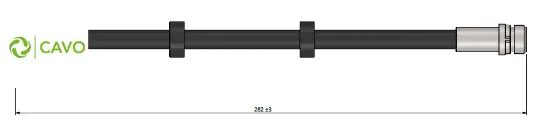 Fren hortumu arka sağ-sol ford fıesta 08 >b-max 12 > Cavo 1554797/ 1718850/ 1788439/ 8V512282AA resmi