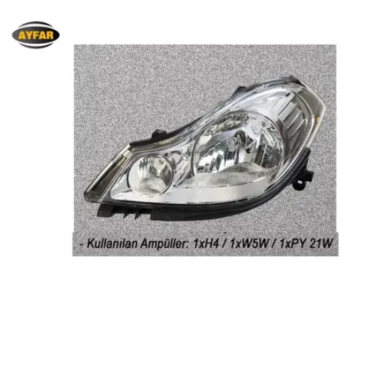 Far sağ renault symbol ıı 08> mekanik h4 Ayfar 7701070631/ 260105157R resmi