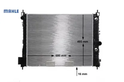 Radyatör opel mokka 1.4-1.6 12- mokka x 1.4-1.6 cdtı 12- 1300365-1300366-42418327-94552132 Mahle 42418327/ 94552132/ 42361594/ 42418326 resmi