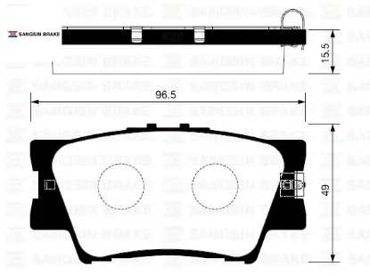 Arka fren balata toyota rav4 2.0l 1az-fe aca30 aca31 06-12 / 2.0l 1ad-ftv d4-d ala40 12-> 0446606070/ 0446606090/ 0446642060 resmi