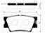 Arka fren balata toyota rav4 2.0l 1az-fe aca30 aca31 06-12 / 2.0l 1ad-ftv d4-d ala40 12-> 0446606070/ 0446606090/ 0446642060 resmi