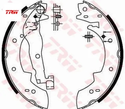 Arka pabuç balata r21-cncrd-p305-p405 228×42 Trw 7701202381/ 4241.56 resmi