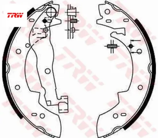 Arka pabuç balata r21-cncrd-p305-p405 228×42 Trw 7701202381/ 4241.56 resmi