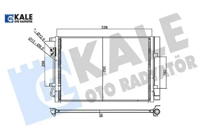 354090 kondenser hyundaı i20-i20 actıve Kale radyatör 97606C8000/ 97606C8050 resmi