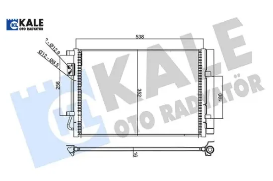 354090 kondenser hyundaı i20-i20 actıve Kale radyatör 97606C8000/ 97606C8050 resmi