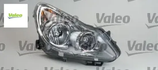 Sağ far krom opel corsa d 06>14 elektrikli halojen motorlu h7 h1 tanım: ef adaptif hariç Valeo 93189358/ 1216188 resmi