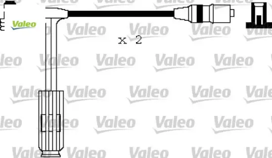 Atesleme kablosu setı mercedes m111 w202 s202 c208 a208 w210 s210 w163 r170 Valeo A1101591818 resmi