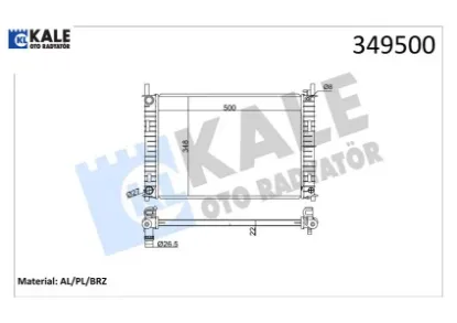 Motor su radyatoru fıesta 1.25 16v 1.4 16v 1.4tdcı 01>08 mazda ıı 1.4cd manuel brazıng versıyonu Kale radyatör ME4S6H8005CB/ 4S6H8005CB/ 1897431 resmi