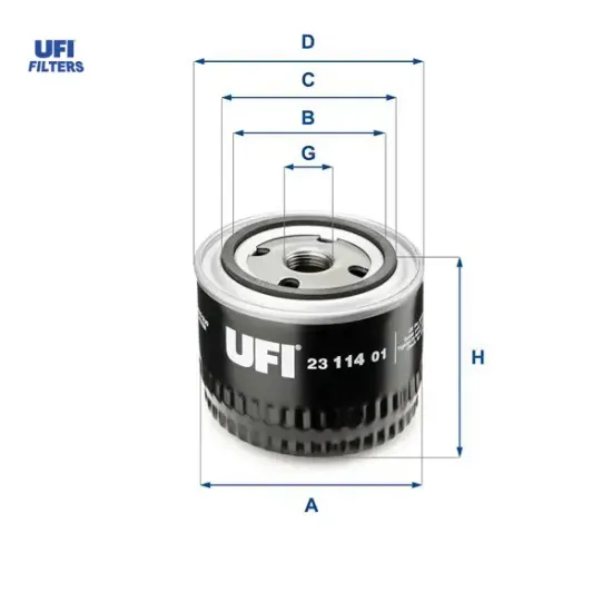 Yağ filtresi r12 1300-r9 81-89 -r12 69-80 Ufı 7700538153 resmi