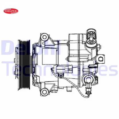 Klima kompresörü astra j p10 1.6 68 10-15 ınsıgnıa a g09 1.6 cruze 09> 68 08-17 a16xer Delphı 1618421/ 13395696/ 1618425/ 1618160 resmi