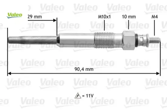 Kızdırma bujısı partner-berlıngo-jumpy-scudo-xsara-p206-p306-expert-c15 1.9 d dw8-dw8b 00> p106-saxo Valeo 5960.F6/ 9631658980/ 5960.69/ 5962.2Z resmi