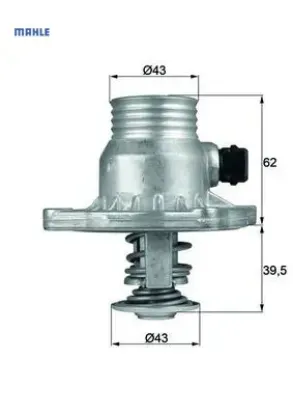 Termostat 105 bmw e38 e39 m60 62 Mahle 11531437526 resmi
