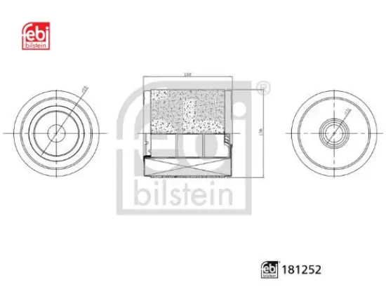 Hava filtresi audı a6-a7 2018 > dezd-dezf-dfba-dtpa-dtpb-desa 2.0 tdi Febı bılsteın 4K0133844E/ 4K0133844A resmi