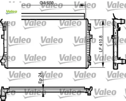 Su radyatörü vw-skoda-seat-audi 13> golf7-passat-a3-leon-octavıa cjzb-cyva-cjza-cyvb-cpva-cpta-chpa Valeo 5Q0121251EM resmi
