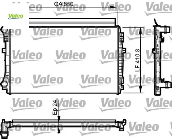 Su radyatörü vw-skoda-seat-audi 13> golf7-passat-a3-leon-octavıa cjzb-cyva-cjza-cyvb-cpva-cpta-chpa Valeo 5Q0121251EM resmi