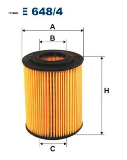 Yağ filtresi astra g 00-05 -astra h 04- -corsa c 00- -combo 01- -merıva 03-10 - 1.7cdtı-1.7dtı oe648 Fıltron 5650380 resmi