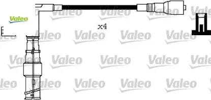 Atesleme kablosu setı mercedes m111 w202 w124 s124 c124 Valeo A1111500615 resmi