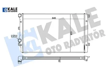 Su radyatörü a3-seat altea-leon-toledo ııı-skoda octavıa ııı-superb ıı-yeti ıı-vw beetle-caddy ıı-ıv Kale radyatör 1K0121253H/ 1K0121253BB/ 1K0121251AT resmi