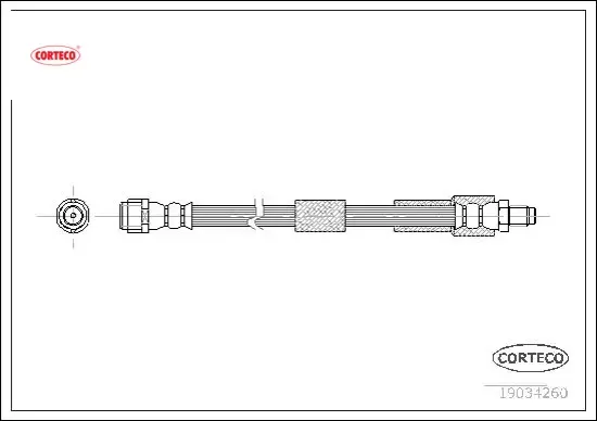 Fren hortumu on mercedes w211 s211 c219 Corteco A2114200848 resmi