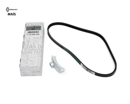 Alternator kayıs kıtı clıo ıv 12>symbol ııı 13> sandero ıı 13> logan ıı 12> 1.2 d4f 3pk 751mm Maıs 117200033R resmi