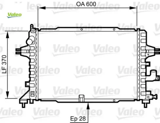 Radyatör astra h 1.3-1.7-1.9 cdti 04 > zafıra 1.7-1.9 cdtı 05 > ac klimasız-klimalı mek 599×368x26 Valeo 13143570/ 1300269/ 13128925/ 1300271 resmi