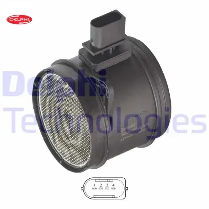 Hava akıs metre bmw e90 e91 e60 e61 e63 e64 e83 e70 e71 e72 m57 n n47 Delphı 13627801951 resmi