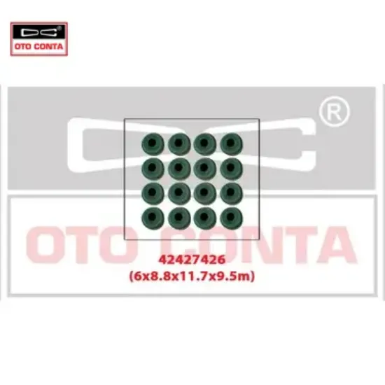 Subap lastiği viton 16 ad 6×8.8x12.2x9.7mm clıo ıı-ııı 1.2 16v-1.5dcı-kng 1.5 dcı-p106-p206-p307 Otoconta 8200496321/ 7700109840/ 0956.38 resmi