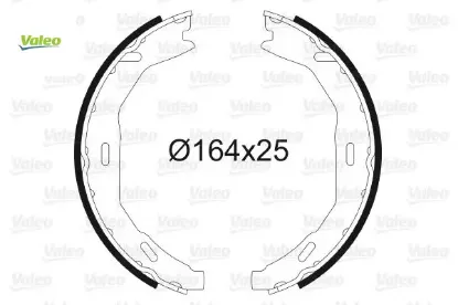 Fren balatası arka park frenı mercedes w204 s204 c204 a207 Valeo A0044208620 resmi