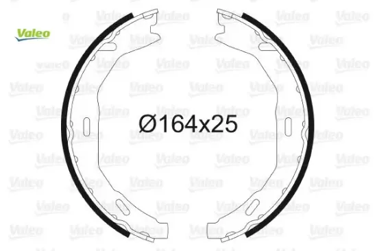 Fren balatası arka park frenı mercedes w204 s204 c204 a207 Valeo A0044208620 resmi