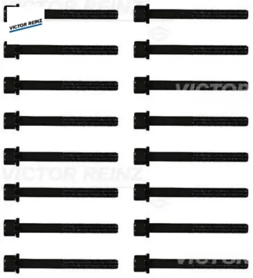 Silindir kapak civatası 16 adet takım vectra b-c-omega b 2.5-2.6-3.2 x25xe-c25xe-y26se-z32se 90466480/ 607256/ 4501060 resmi