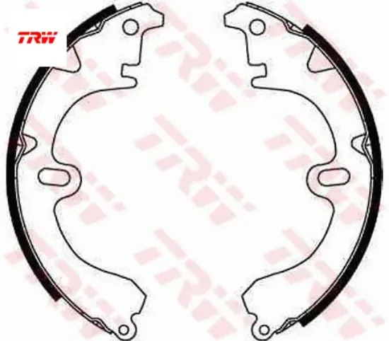 Arka pabuç balata toyota corolla 87-00 carına 83-97 camry 83-91 200×37 Trw 0449512250/ 0449520150 resmi