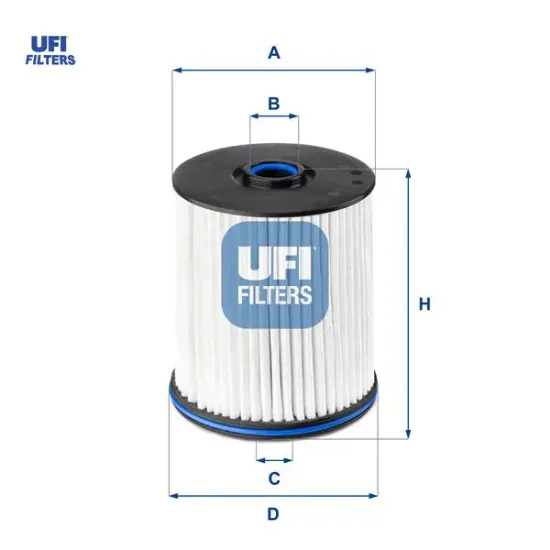 Yakıt filtresi opel ınsıgnıa b 17> 1.5-1.6-2.0 cdtı Ufı 84428486/ 23153963/ 84186990 resmi