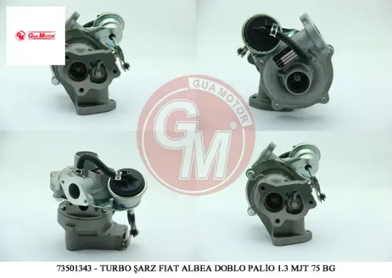 Turbo şarj fıat albea doblo palio punto fıorino punto evo 1.3 mjt 70-75 bg Gua 73501343/ 71724701/ 93191993 resmi