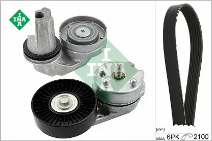 Kanallı kayıs setı land rover dıscovery ıv l319 range rover l405 l320 l494 kutuklu Ina LR013506/ LR035493/ LR013697 resmi