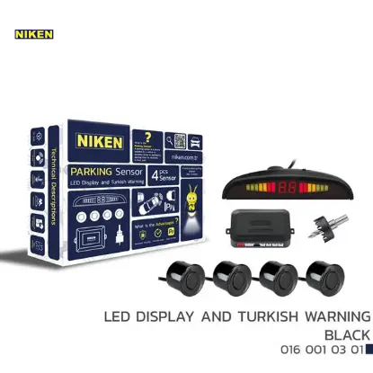 Park sensörü led ekran ve turkce uyarı siyah 22mm Nıken resmi