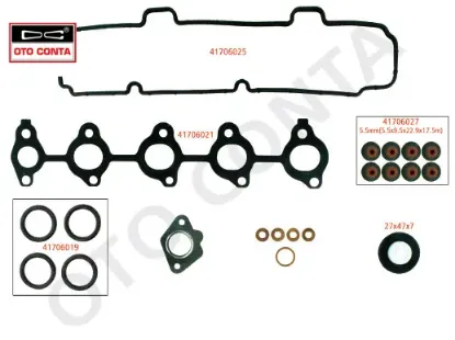 Üst takım contası p107-p206-p307-bıpper-nemo-fıesta-fusıon 1.4hdı dv4 teflon keçeli skc siz Otoconta 2S6Q6008/ 0197.AV resmi