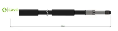 Fren hortumu arka mercedes sprınter b906 b907 . vw crafter 30-35-50 Cavo A9064280335/ 2E0611707B resmi