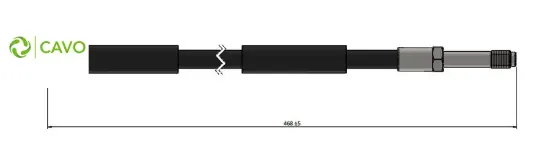 Fren hortumu arka mercedes sprınter b906 b907 . vw crafter 30-35-50 Cavo A9064280335/ 2E0611707B resmi