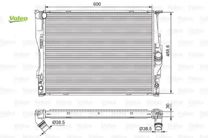 Motor su radyatoru bmw n45 n46 e81 e82 e87 e88 e90 e91 e92 e93 e84 Valeo 17117553111 resmi