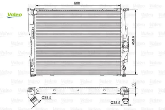 Motor su radyatoru bmw n45 n46 e81 e82 e87 e88 e90 e91 e92 e93 e84 Valeo 17117553111 resmi