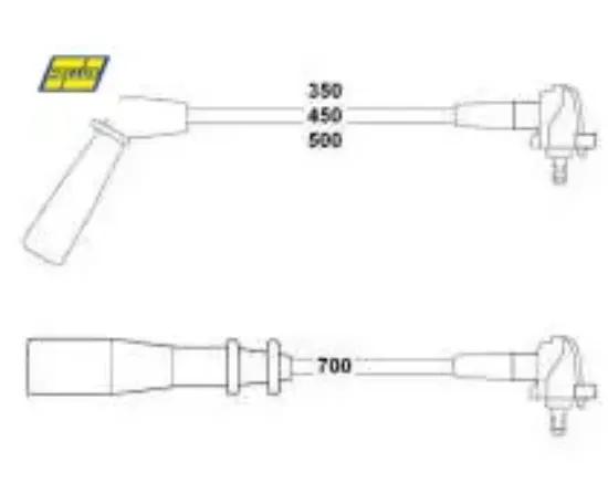 Buji kablosu toyota corolla 1.3l 2e ee90 ee100 88-98 Hellux 9091922329 resmi
